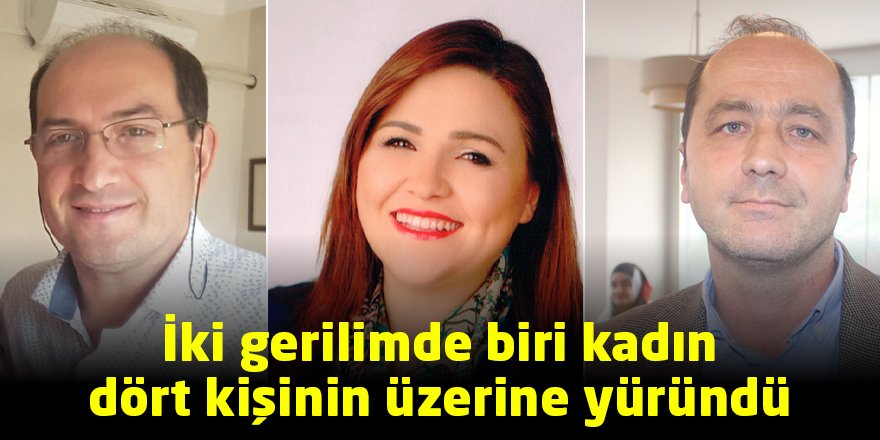 İki gerilimde biri kadın  dört kişinin üzerine yüründü