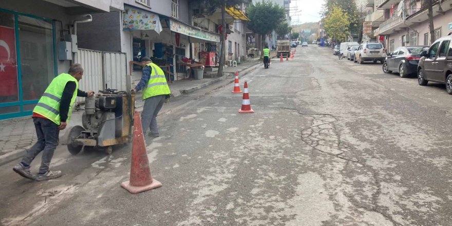 Akmeşe Menderes Caddesi yenileniyor