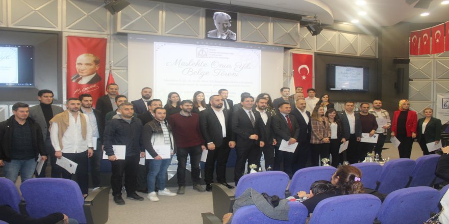 MMO Gebze’de kıdemliler onurlandırıldı