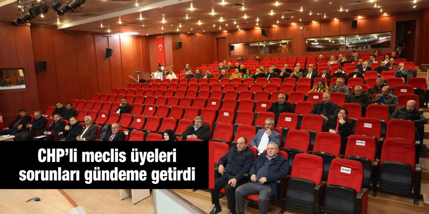 CHP’li meclis üyeleri sorunları gündeme getirdi