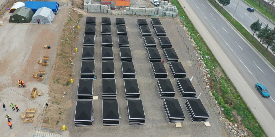 Maraş’ta kurulan yaşam alanı faaliyete başladı