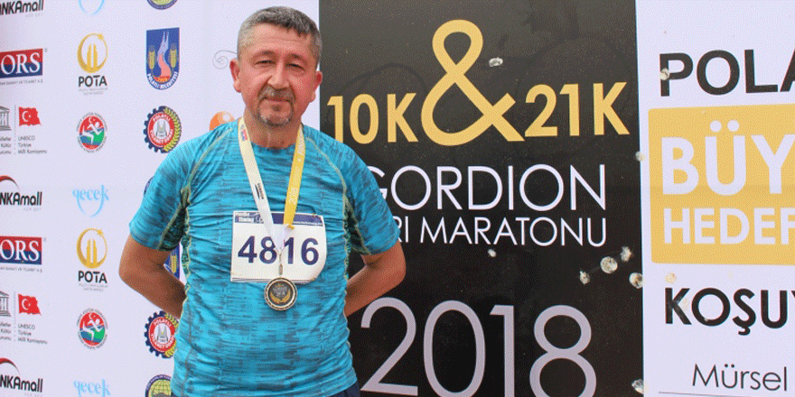 Rıdvan Şükür, Gordion Yarı Maratonuna katıldı.