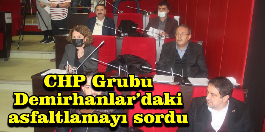 CHP Grubu Demirhanlar’daki asfaltlamayı sordu