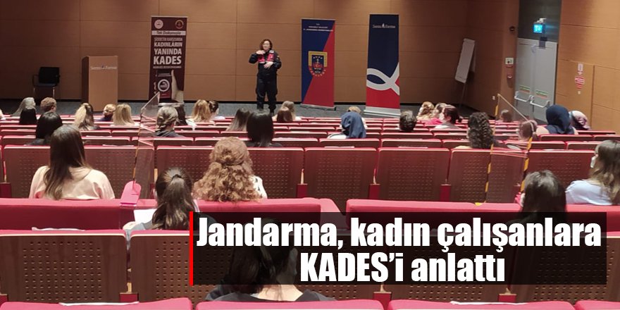 Jandarma, kadın çalışanlara KADES’i anlattı