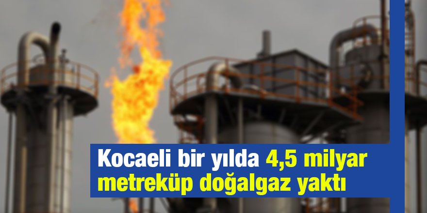 Kocaeli bir yılda 4,5 milyar metreküp doğalgaz yaktı