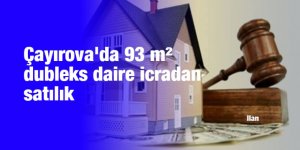 Çayırova'da 93 m² dubleks daire icradan satılık